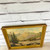 Antique Original Painting Gold Frame Mountains Lake