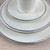 Mikasa Contessa Platinum 4 Person China Set Dinnerware 20pc White & Silver