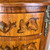 Vintage French Style Wood Marquetry Rounded Dresser