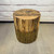 Wood Log Style Round Side Table