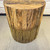 Wood Log Style Round Side Table