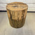 Wood Log Style Round Side Table
