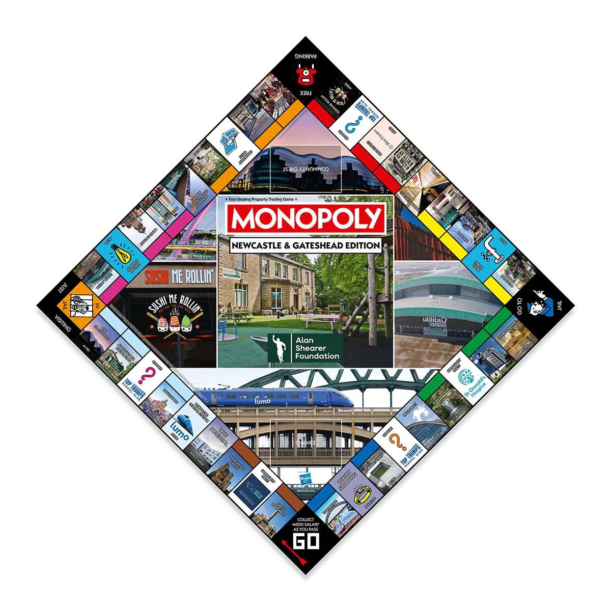 Newcastle & Gateshead Monopoly Board Game (Featuring Pumphreys