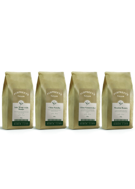 4 Gold bags of different types of green tea 4 Gold bags of different types of green tea