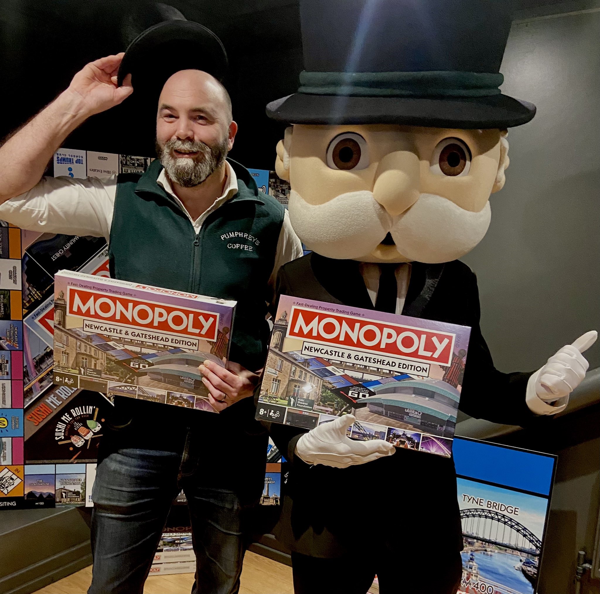 A Winning Move: Pumphreys Coffee Takes Its Place on MONOPOLY Newcastle & Gateshead Edition