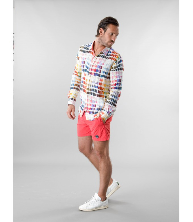 Linen Shirt with Pantone Print 