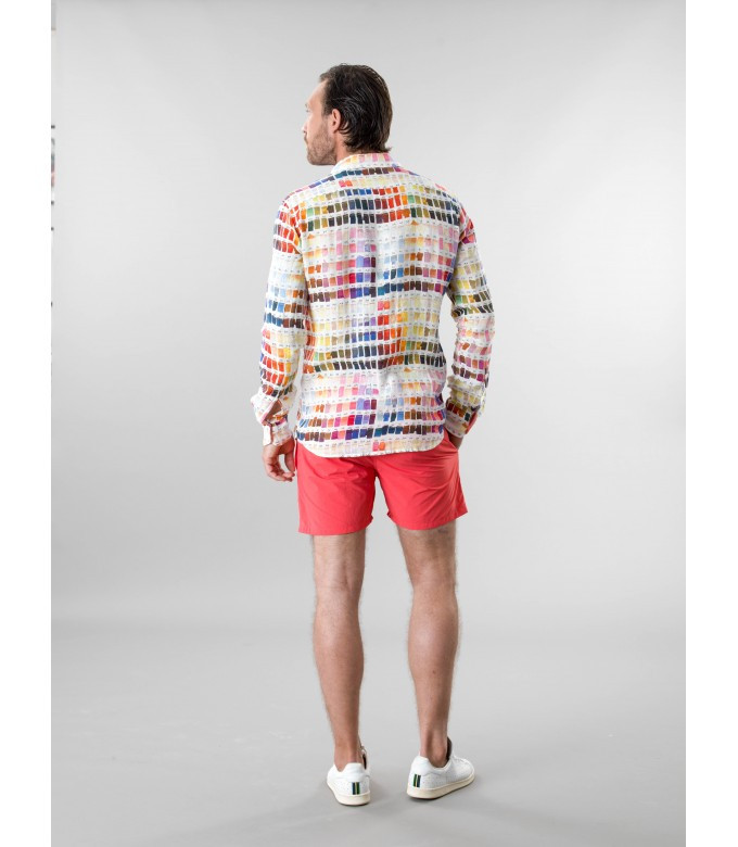 Linen Shirt with Pantone Print 