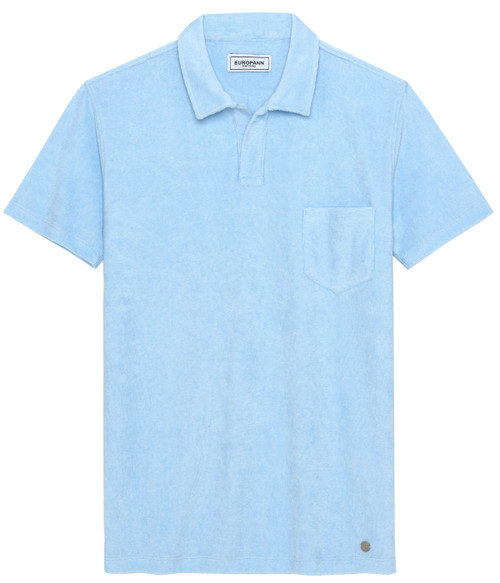 Terry Towelling Polo - Light Blue - MITCH