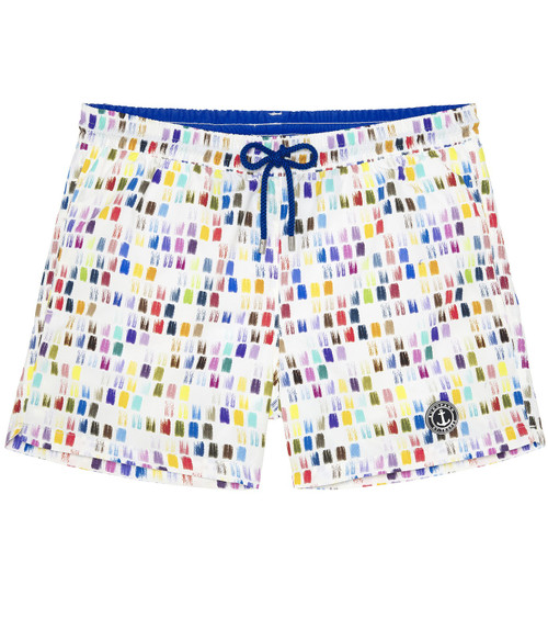 Nail Stroke Swim Short - Multi - NAIL