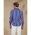 Cotton Shirt - Blue with stripes - TOMM