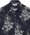 Flower Printed Linen Shirt - Marine - FIORA