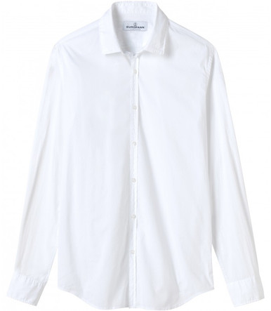 Slim-Fit Cotton Shirt - White - VARDY