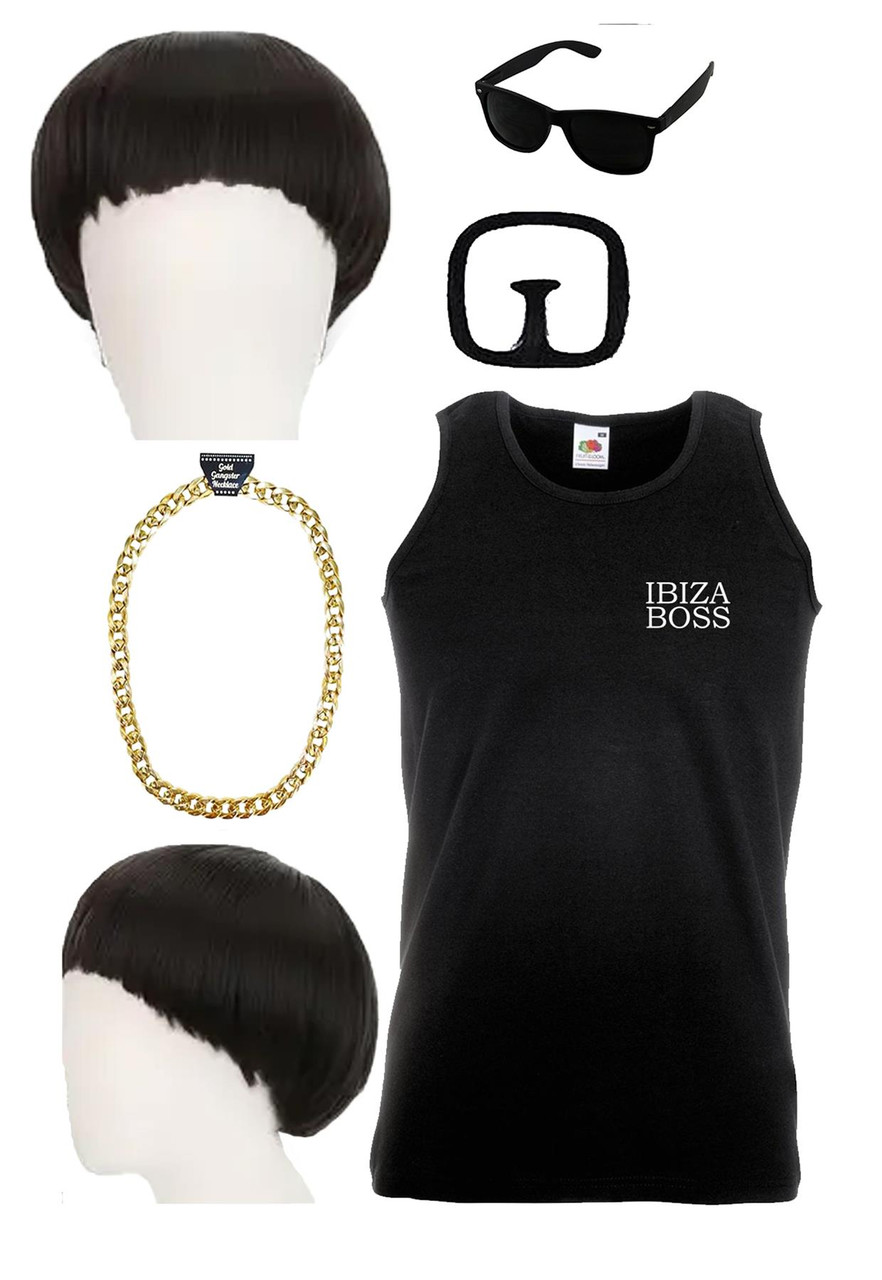 Adults Ibiza Final Boss Balearic Island Raver Viral Internet Star Fancy  Dress Costume