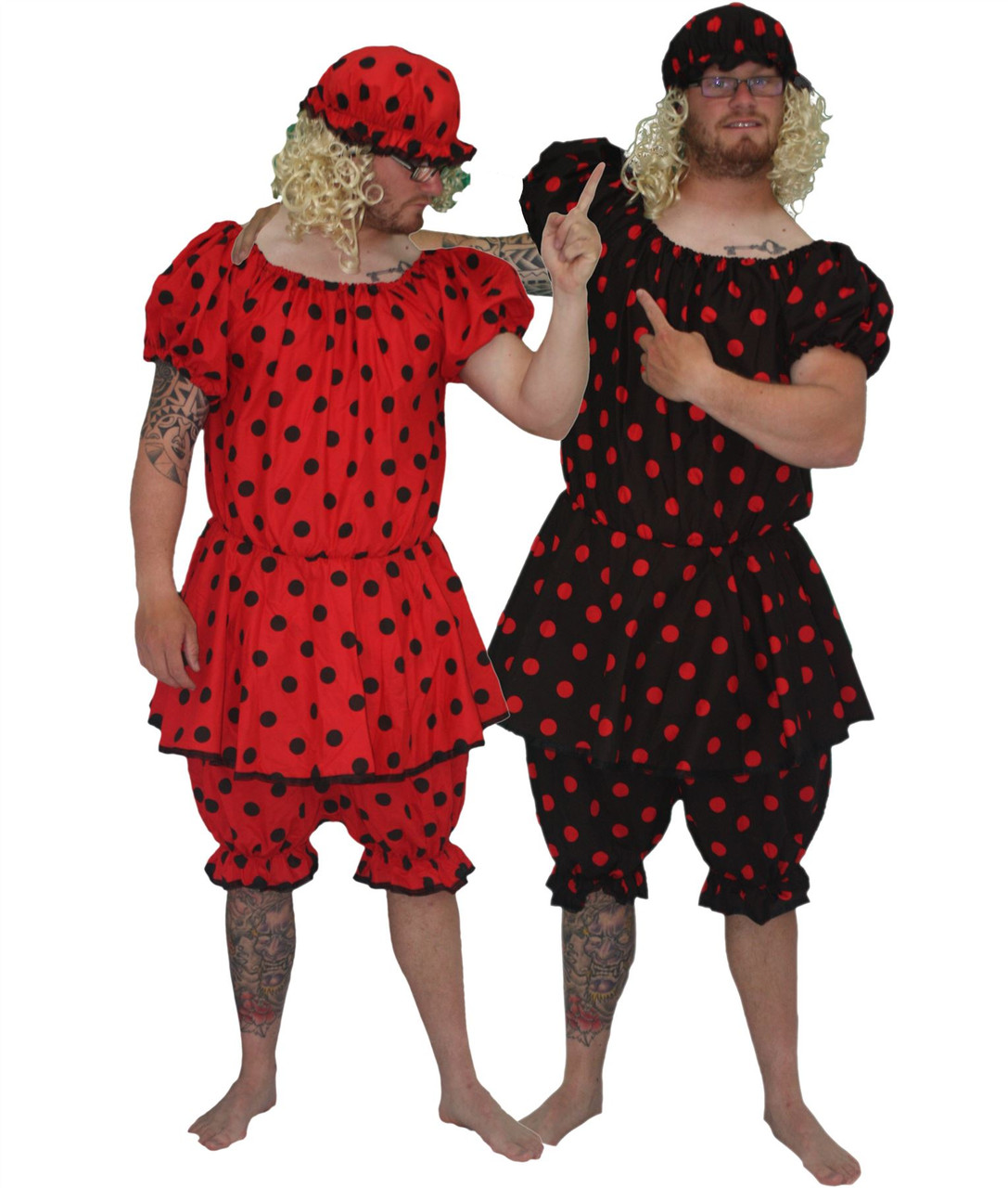 red and black fancy dress