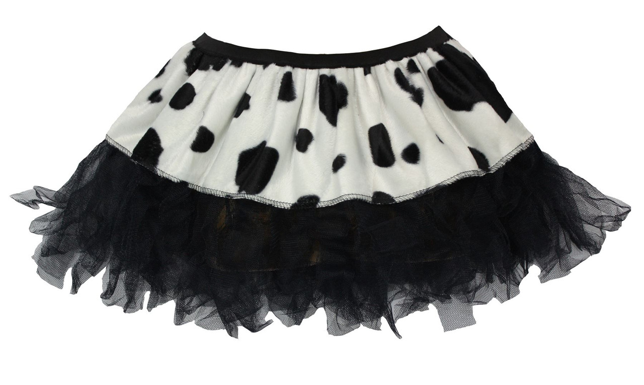 Black and white sales tutu skirt