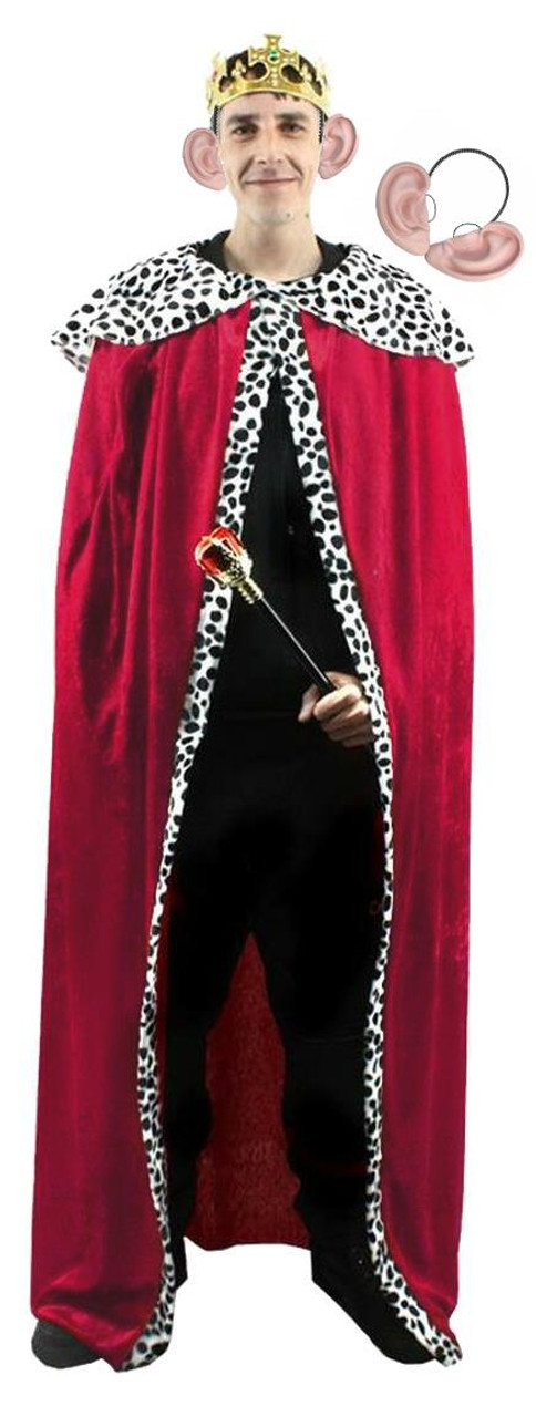 King Cape Dark Royalty Medieval Gothic Fancy Dress Up Halloween Adult  Costume - Parties Plus