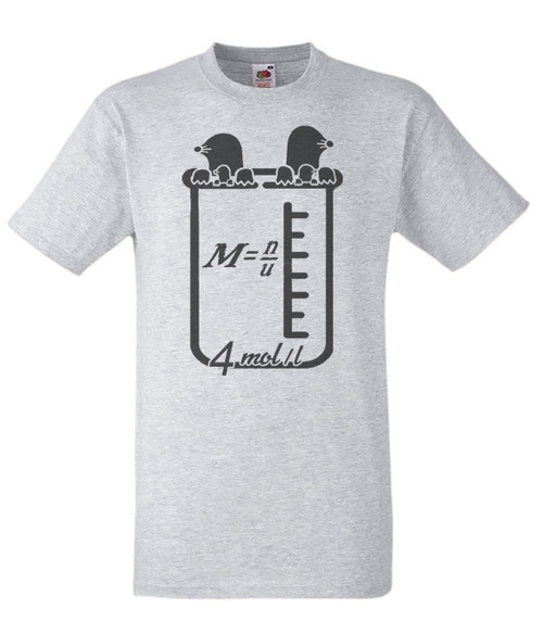 Mens Moles Per Litre Chemistry Science Funny Joke Unisex Grey T-Shirt Mens Moles Per Litre Chemistry Science Funny Joke Unisex Grey T-Shirt