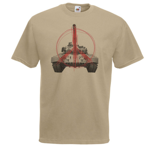 Adults Army Military Tank Stop War Humanitarian Peace Unisex Khaki T-Shirt Adults Army Military Tank Stop War Humanitarian Peace Unisex Khaki T-Shirt