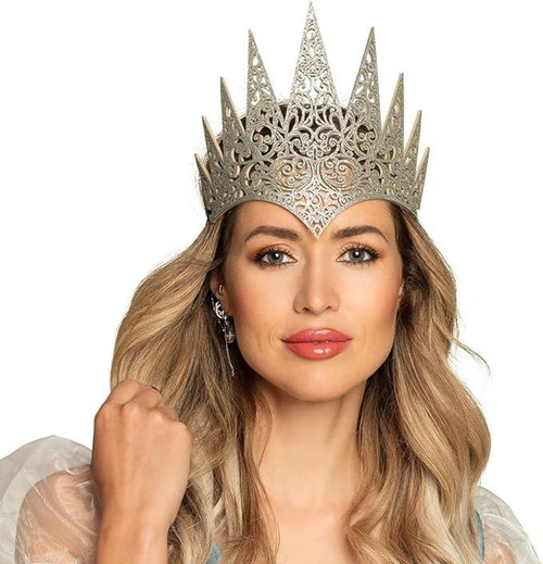 Boland Adults Tiara Crown With Elastic Ice Queen Fairytale Fancy Dress [One Size]