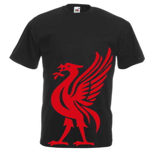Adults Liver Bird YNWA Liverpool Scouser Liverpudlian Unisex Black T-Shirt