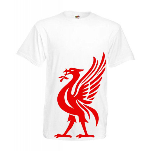 Adults Liver Bird YNWA Liverpool Scouser Liverpudlian Unisex White T-Shirt
