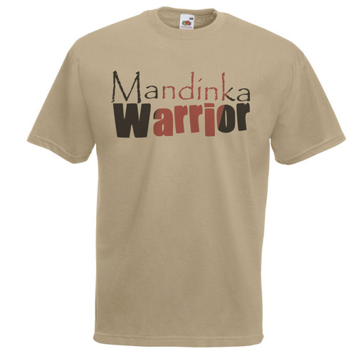 Adults 1976 Mandinka Warrior Kinte Clan Tribe Gambia Unisex Khaki T-Shirt