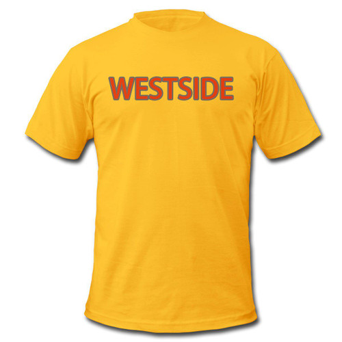 Mens Westside Massive Gangster Rap Stains Posse Gang Unisex Yellow T-Shirt