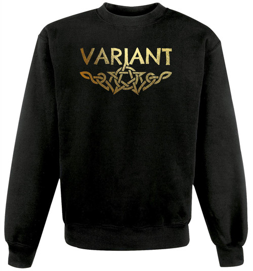 Adults Variant Pagan Druid Withcraft Celtic Star Knot Unisex Black Sweatshirt