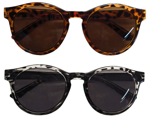 Adults High Protection UV 400 Tortoise Shell Leopard Print Retro Vintage Style Sunglasses