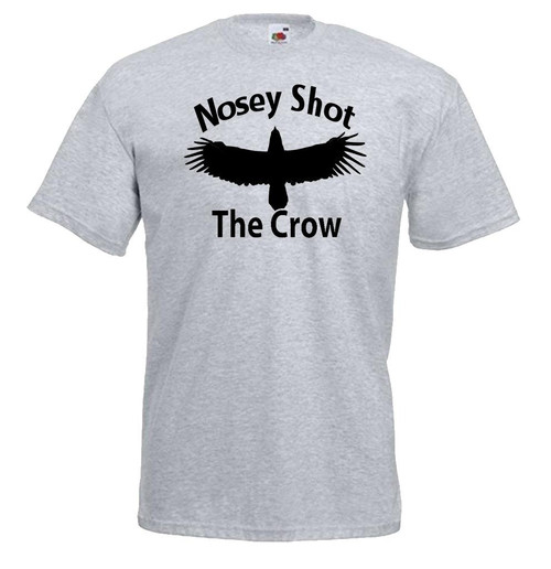 Adults Nosey Shot The Crow Farmer Jim British Comedy TV Show Unisex Grey T-Shirt
