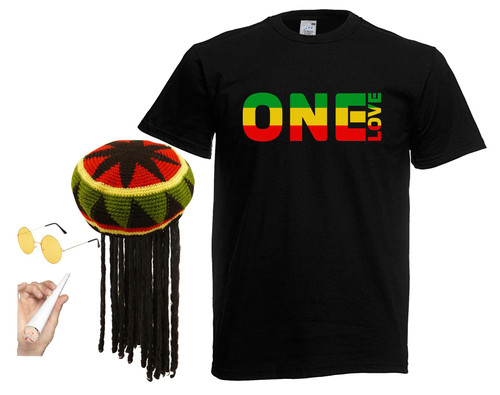 Adults Mens Rasta Rastafarian Abrahamic Religious Fancy Dress Costume Adults Mens Rasta Rastafarian Abrahamic Religious Fancy Dress Costume
