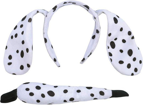 Bristol Novelty Dalmatian Dog Ears & Tail Animal Nature Fancy Dress Costume Accessory [One Size]