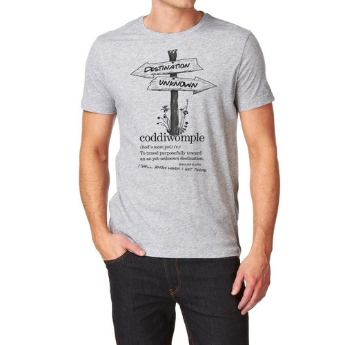 Adults Coddiwomple English Slang Backpacker Wanderer Nomad Unisex Grey T-Shirt