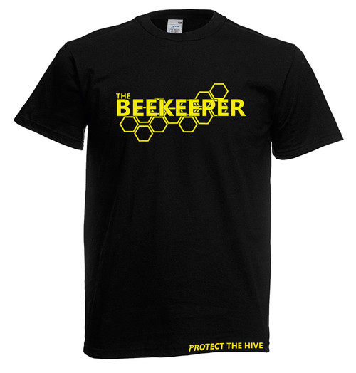 Adults Beekeeper Protect the Hive Honeycomb Bee Keeping Unisex Black T-Shirt