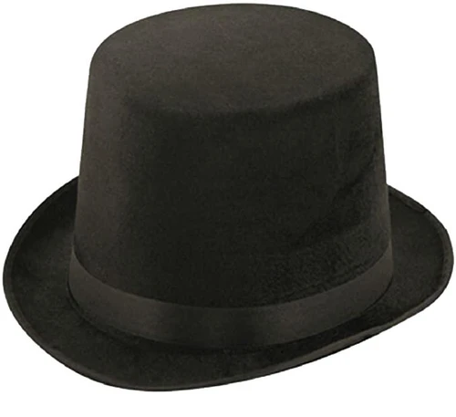 Adults Jacob Rees-Mogg Victorian Toff Dickensian Villain Fancy Dress Topper Top Hat [Top Hat Only]