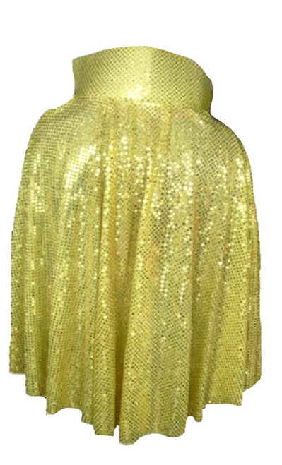 Childs 1950's Rock & Roll Gold Sequined Cape The King Fancy Dress Costume Accessory [One Size]