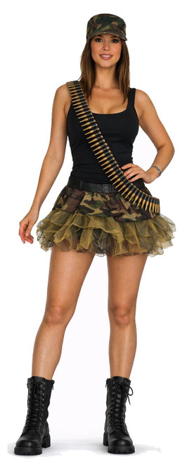 knee length dresses for ladies Smiffys Smiffys - Fever Combat Girl Army Costume - Women