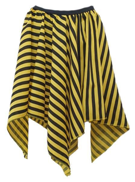 Childs Bumblebee Bee Bumblebee Handkerchief Skirt Insect Fancy Dress Costume Accessory [2 Sizes Skirt Only]