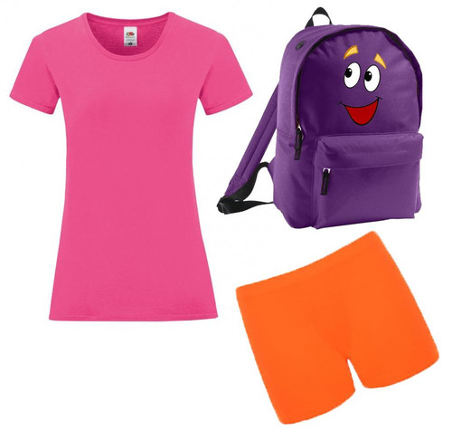 Adults Latina Explorer TV Show Animation Fancy Dress Costume