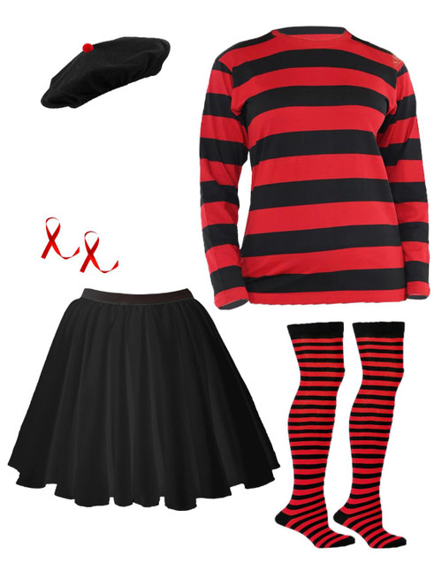 Adults Naughty Tomboy Minx Comic Book Fancy Dress Costume