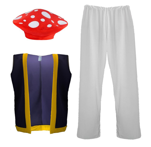 Adults Power up Video Game Mushroom Fungi Man Fancy Dress Costume