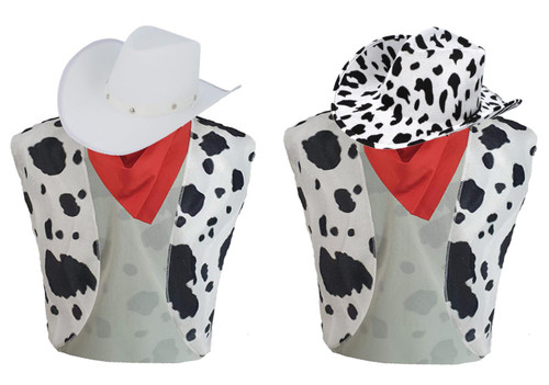 Adults Rodeo Wild West Hoedown Western Cowgirl Waistcoat Neckerchief & Cowboy Hat Fancy Dress Adults Rodeo Wild West Hoedown Western Cowgirl Waistcoat Neckerchief & Cowboy Hat Fancy Dress
