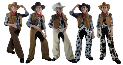 Adults Cowgirl Wild West Western Hoedown Fancy Dress Costume Adults Cowgirl Wild West Western Hoedown Fancy Dress Costume