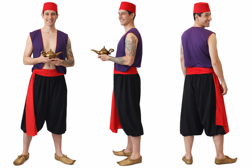 Childs Aladdin Arabian Street Rat Book Day Movie Fancy Dress Costume