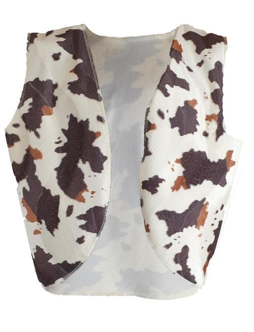 Childs Buffalo Cowboy Cowgirl Waistcoat Wild West Western Fancy Dress