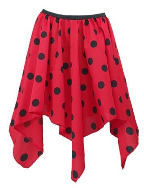 Childs Ladybird Lady Bug Polka Dot Skirt Insect World Book Day Fancy Dress