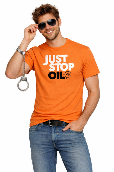 Adults Just Stop Oil Gen Z Millennial Protester Stag Party Night Fancy Dress