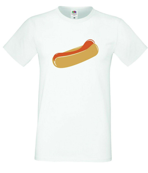 Adults Captain Spaulding Hot Dog 1000 Corpses Movie Unisex White T-Shirt