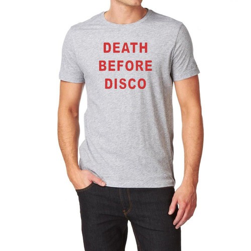 Adults Death Before Disco Judge Reinhold 1980s Cult Movie Unisex Grey T-Shirt