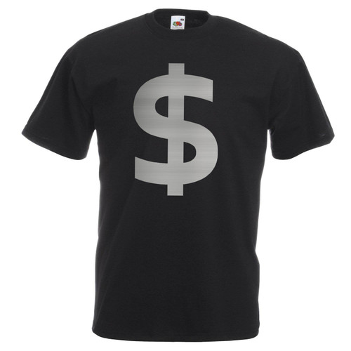 Adults Pinkman Silver Dollar Sign Captain Cook TV Show Unisex Black T-Shirt